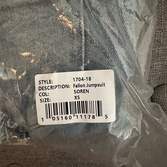 SEROYA FALLON JEAN JUMPSUIT XS - Picture 5 of 6